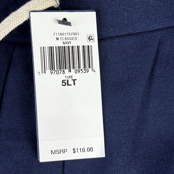 Polo Ralph Lauren Shorts Mens 5XLT Navy Fleece Sweatshorts Drawstring 1967 - Picture 7 of 15